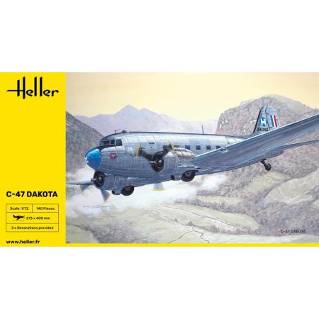 HELLER 30372 MAQUETTE AVION C-47 DAKOTA 1/72