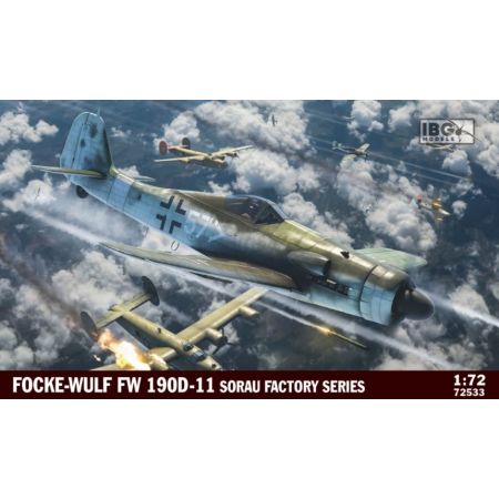 IBG 72533 MAQUETTE AVION CHASSEUR FOCKE-WULF FW 190D-11 SORAU FACTORY SERIES 1/72