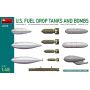 MINIART 49015 U.S. FUEL DROP TANKS AND BOMBS 1/48