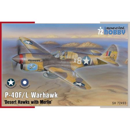 SPECIAL HOBBY 72493 MAQUETTE AVION P-40F/L WARHAWK ‘DESERT HAWKS WITH MERLIN’ 1/72