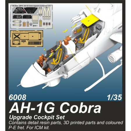 CMK KITS 129-6008 AH-1G COBRA UPGRADE COCKPIT SET 1/35 / FOR ICM KITS