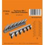 CMK 129-P72016 3D-PRINTED PARTS TYPHOON MK.I STANDARD EXHAUSTS 1/72 / FOR AIRFIX KIT