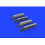 EDUARD 672356 ME 410 EXHAUST STACKS PRINT 1/72 BRASSIN FOR AIRFIX