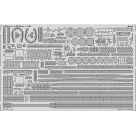 EDUARD 53304 USS IOWA BB-61 PART 3 1/350 PHOTO ETCHED SET FOR HOBBY BOSS