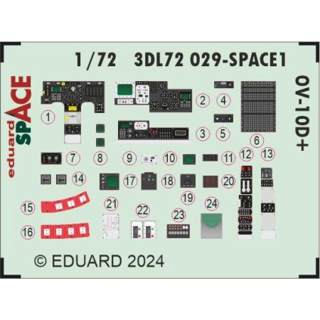 EDUARD 3DL72029 OV-10D+ SPACE 1/72 SPACE FOR ICM