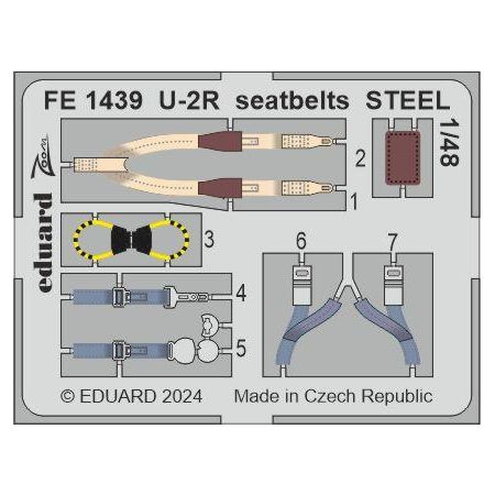 EDUARD FE1439 U-2R SEATBELTS STEEL 1/48 ZOOM SET FOR HOBBY BOSS