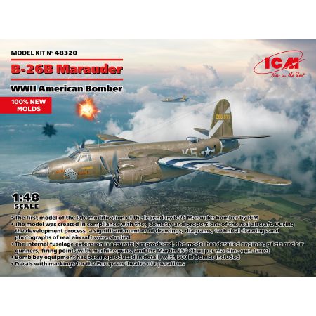 ICM 48320 MAQUETTE AVION BOMBARDIER B-26B MARAUDER 1/48