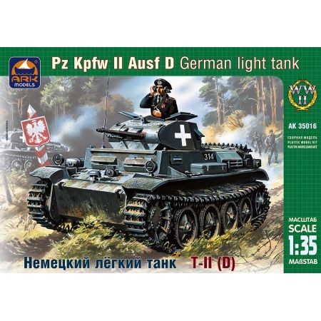 ARK MODELS AK 35016 PZ.KPFW.II AUSF.D GERMAN LIGHT TANK