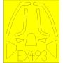 EDUARD EX493 Spitfire Mk.XVI Bubbletop Weekend 1/48 EDUARD Masks