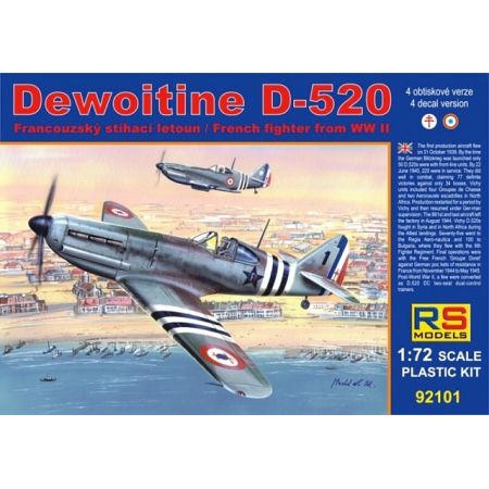 RS MODELS 92101 DEWOITINE D-520 FREE FRANCE