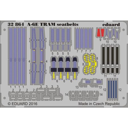 EDUARD 32864 A-6E TRAM SEATBELTS 1/32