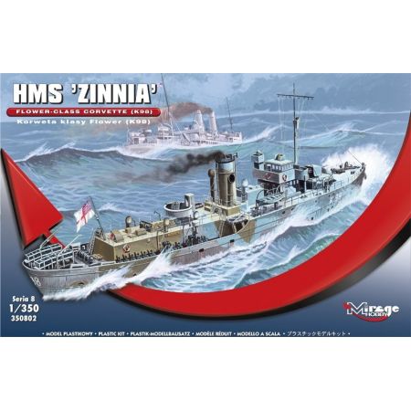 MIRAGE HOBBY 350802 HMS 'ZINNIA' FLOWER - CLASS CORVETTE (K98) 1/350