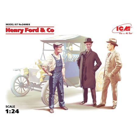 ICM 24003 HENRY FORD & CO (3 FIGURES) 1:24