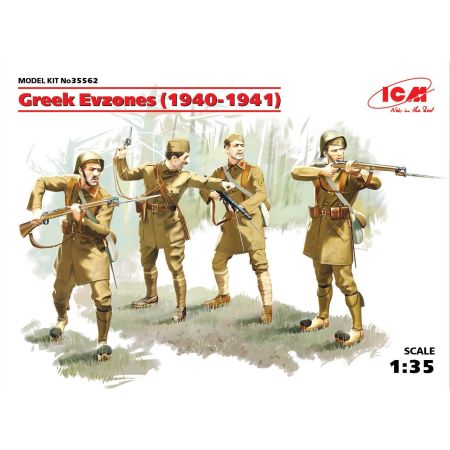 ICM 35562 GREEK EVZONES (1940-1941) (4 FIGURES) 1:35