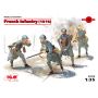 Icm 35691 - French Infantry (1916) (4 figures)  1/35