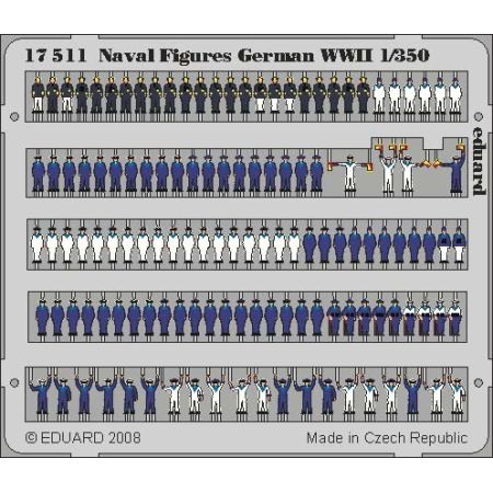 Eduard 17511 - Naval Figures German WWII 1/350