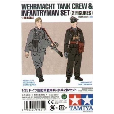 Tamiya 89621 - Wehrmacht Tank Crew and Infantryman Set 1/35