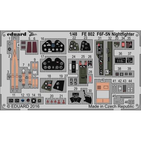 EDUARD FE802 F6F-5N NIGHTFIGHTER RECOMMANDÉ POUR EDUARD 1/48
