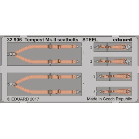 Tempest Mk.Ii Seatbelts Steel 1/32