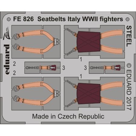 EDUARD FE826 SEATBELTS ITALY WWII FIGHTERS STEEL 1/48
