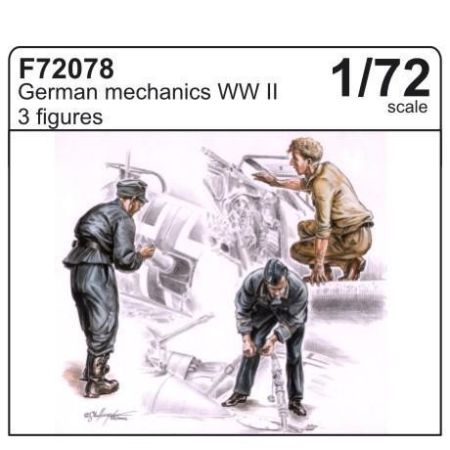 CMK F72078 GERMAN MECHANICS (3 FIG.) 1/72